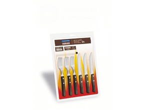Tramontina Churrasco Polywood 12-Piece Cutlery Set, Brown 21199/911 - KNIFESTOCK