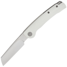 Petrified Fish PFE04 Scholar Satin 154CM White G10 PFE04W - KNIFESTOCK