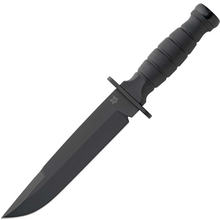 Fox-Knives FOX DEFENDER FIXED KNIFE STAINLESS STEEL N690co TOP SHEILD BLADE,FRN BLACK HANDLE FX-689  - KNIFESTOCK