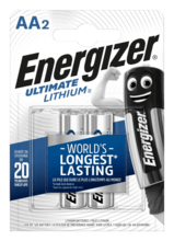 E301535202 Energizer Ultimate Lithium Elem AA/2 LR6/2 - KNIFESTOCK