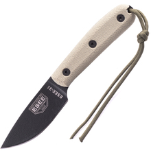 ESEE Knives ESEE-3HM-B Model 3HM Modified Handle, leather sheath - KNIFESTOCK