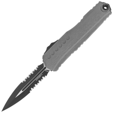 Microtech CYPHER II D/E PRETO PARCIALMENTE SERRILHADO NATURAL CLEAR 1242-2NC - KNIFESTOCK