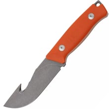 Fox-Knives Ejector Fixed Knife Stainless Steel Becut Satin Blade, G10 Orange Handle FX-663 OR - KNIFESTOCK