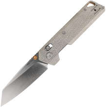 Vosteed Parallel S35VN Satin &amp; Brushed,Arctic Crackle Titanium - KNIFESTOCK