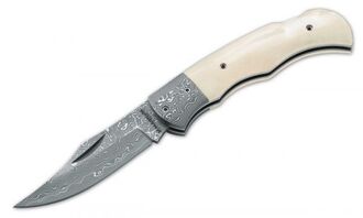 Magnum 01MB180DAM Damascus Bone Griffmaterial Konchen - KNIFESTOCK