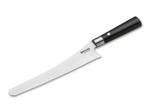 BÖKER DAMAST BLACK Nôž na chlieb 23cm čierny - KNIFESTOCK