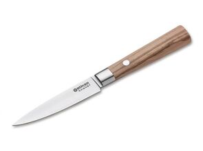 Böker Manufaktur Solingen 130430DAM šúpací damaškový nôž 10 cm hnedá - KNIFESTOCK