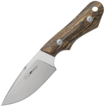 Viper HANDY Drop Point Satin CPM Magnacut, Bocote Wood, Leather sheath VT4038BC - KNIFESTOCK