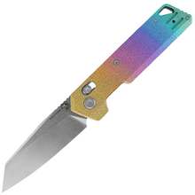 Vosteed Parallel S35VN Stonewash,Iridescent Crackle Titanium - KNIFESTOCK