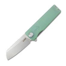 KUBEY Sailor Liner Lock EDC Flipper Knife Jade G10 Handle KU317E - KNIFESTOCK
