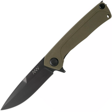 ANV Knives Z100, Black DLC/Plain edge, Olive G10 - KNIFESTOCK