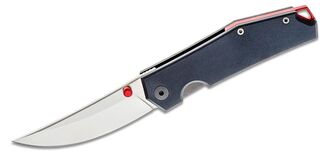 GIANT MOUSE ACE Clyde,(NEW) Blk Aluminum with Red Alu backspacer and thumbstud - KNIFESTOCK