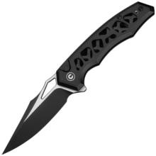 Anaaki Skeletonized Black Aluminum HandleBlack Stonewashed Nitro-V Blade - KNIFESTOCK