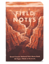 Field Notes National Parks B: Grand Canyon, Joshua Tree, Mount Rainier (Graph paper) FNC-43b - KNIFESTOCK