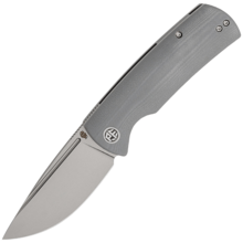 Petrified Fish PFP01 Beluga Sand blasting K110 Gray G10 PFP01GA - KNIFESTOCK