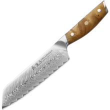 Dellinger Santoku Knife 180 mm Dellinger Longevity Damascus Edition - KNIFESTOCK
