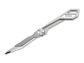 NITECORE TINY TITANIUM KEYCHAIN Folding Knife, Grey - KNIFESTOCK