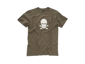 Mil-Tec TRICOU M.DRUCK TOTENKOPF olive 2XL 11064001-906 - KNIFESTOCK