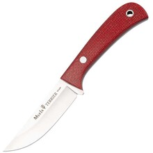 MUELA TERRIER Outdoor Knife, Micarta Handle, Leather Sheath - KNIFESTOCK