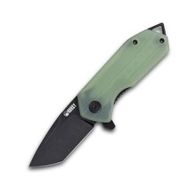 KUBEY Campe Nest Liner Lock EDC Flipper Knife Jade G10 Handle KU203I - KNIFESTOCK