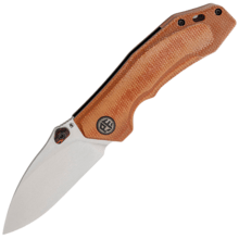 Petrified Fish PFP04 Havrog Stonewash K110 Brown Micarta PFP04KMW - KNIFESTOCK