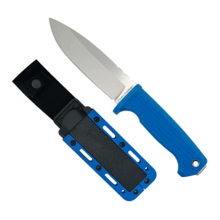 Demko Knives FreeReign - Drop Point Rubberized - Blue AUS10A FR-10A-BLU - KNIFESTOCK