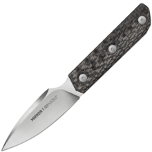 Viper MIRROR1 Spear Point Satin M390, Carbon Fiber, Leather sheath VT4058CF - KNIFESTOCK