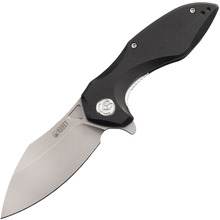 KUBEY Noble Nest Liner Lock Folding Knife Black G10 Handle KU236A - KNIFESTOCK