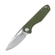 KUBEY Doris Liner Lock Front Flipper Folding Knife Green G10 Handle KU324D - KNIFESTOCK