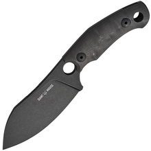 Giant Mouse GMF1-XL Black Dunes,PVD Vanadis, Fat Carbon,Leather Sheath GM-GMF1-XL-BLACKOUT - KNIFESTOCK