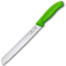Victorinox kenyérvágókés 21cm. zöld 6.8636.21L4B - KNIFESTOCK