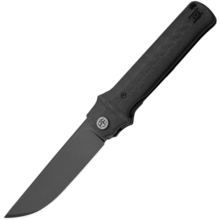 Petrified Fish PFB04 Tena Black Stonewashed D2 Carbon Fiber PFB04CDW - KNIFESTOCK