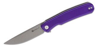 SENCUT Scitus Purple G10 Handle Gray Stonewashed D2 Blade S21042-2 - KNIFESTOCK