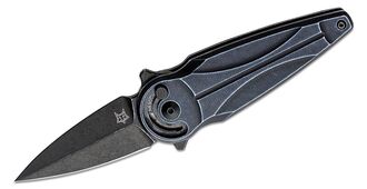 Fox Knives FOX/ANARCNIDE SATURN FOLDING KNIFE STAINLESS STEEL N690co BLACK IDROG. SW BLADE,ALL. BLAC - KNIFESTOCK