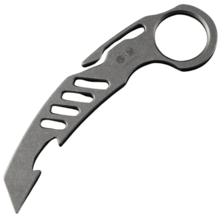 Petrified Fish PFT01 Karatool Stonewashed 6AL4V Titanium  PFT01W - KNIFESTOCK