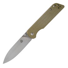 QSP Knife Parrot, Satin D2 Blade, Green Micarta Handle QS102-G - KNIFESTOCK