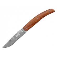 Herbertz Folding Knife Damast Blade, Santos wood 53021 - KNIFESTOCK