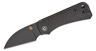 Civivi Baby Banter Wharncliffe Black Burlap Micarta Handle C19068SC-1 - KNIFESTOCK