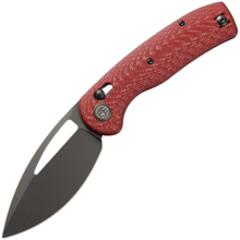 Petrified Fish PFP13 Viper K110 Szürke stonewash Piros Twill szénszál - KNIFESTOCK