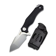 KUBEY Golf Fixed AUS-10 Blade Knife Black G-10 Handle with Kydex Sheath KU230C - KNIFESTOCK