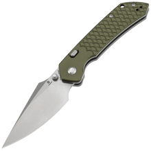 Tenable Knives Fenrir Stonewashed Nitro V,Green Anodized Aluminum+  Fishscale B1034H7 - KNIFESTOCK