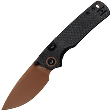 Vosteed Porcupine(Thumb Stud) 14C28N Copper Dune Black Micarta A2610 - KNIFESTOCK