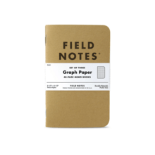 Field Notes Original Kraft Graph 3-Pack FN-01 - KNIFESTOCK