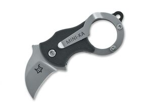 Fox Knives Mini-Ka Black Sandblasted 01FX328 - KNIFESTOCK
