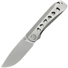 KB Zephyr Silver Beadblast M390 Grey Integral Ti KB470A - KNIFESTOCK