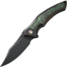 We Knife Orpheus Bronze / Black Titanium Integral Handle With Jungle Wear Fat Carbon Fiber Inlay WE2 - KNIFESTOCK