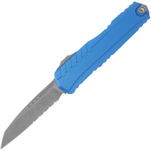 Microtech CYPHER II S/E APOCALYPTIC PART SERRATE AZUL 1241-11APBL - KNIFESTOCK