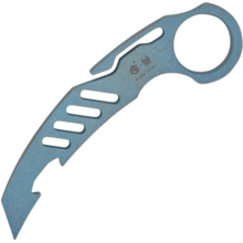 Petrified Fish PFT01 Karatool Blue Stonewashed 6AL4V Titan PFT01B - KNIFESTOCK
