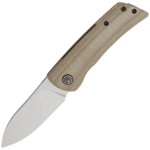 Petrified Fish PFE05S Flavorist Satin K110 khaki Micarta PFE05SKMS - KNIFESTOCK