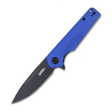 KUBEY Wolverine Liner Lock Folding Knife Blue G10 Handle KU233F - KNIFESTOCK